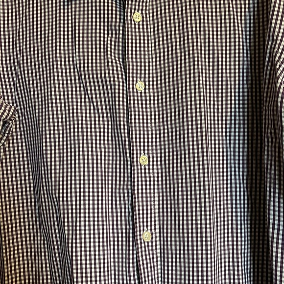 Fossil men’s purple gingham long sleeve button down shirt size XL - Picture 3 of 9